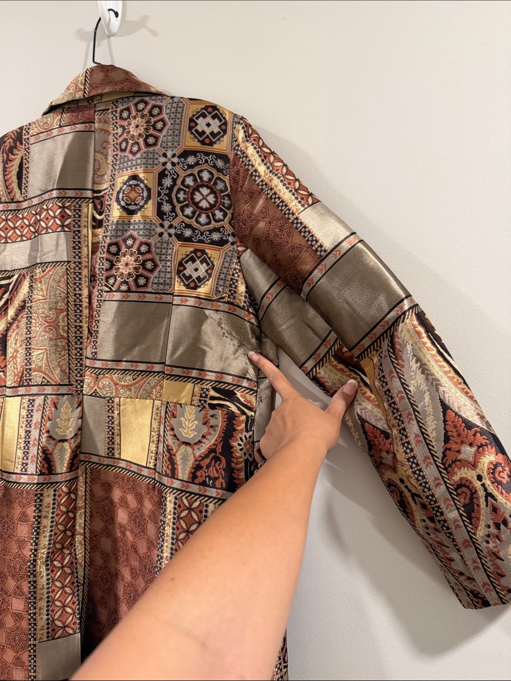 Chico's Multicolor Patchwork Jacket - Picture 7 of 8